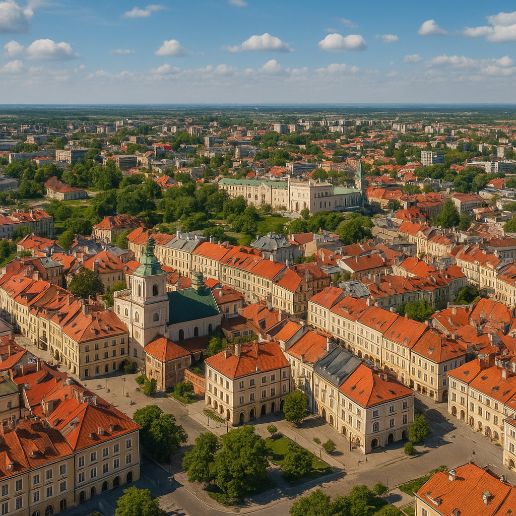 Lublin z drona – miasto z lotu ptaka