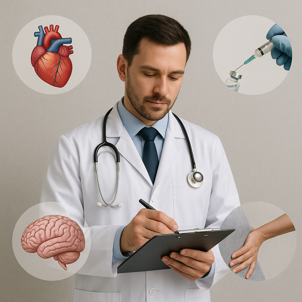 Obszary, jakimi zajmuje się lekarz